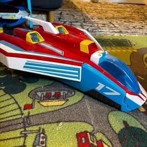 Red and Blue Racing Toy Vehicle